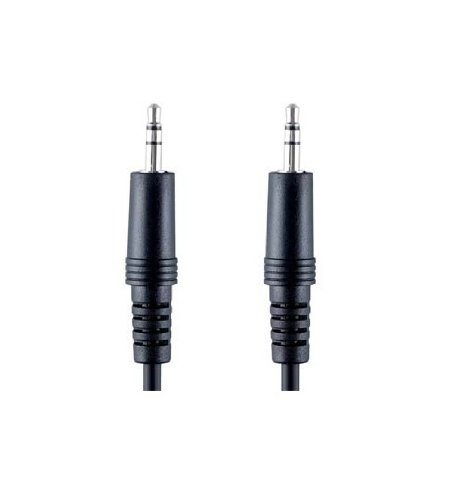 Bandridge Portable Audio Cable, 1.0m cable de audio 1 m 3,5mm Negro - Cables de audio (1.0m, 3,5mm, 3,5mm, 1 m, Negro)
