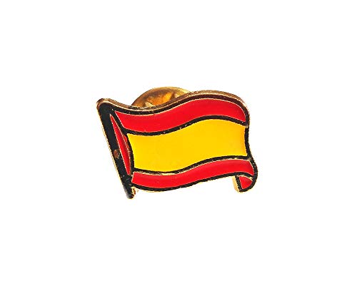 Desconocido Pin de Solapa Bandera España Española Metal con Esmalte Tamaño Pequeño