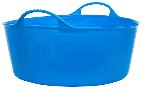 Faulks Tubtrugs Small Shallow 15l Blue Cubo Flexible Multiusos, Azul, 39x39x16 cm