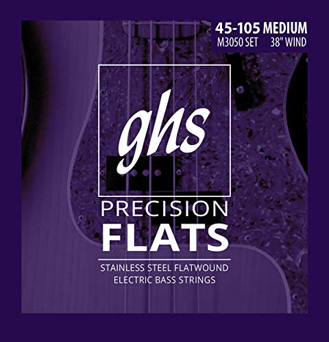 GHS Stainless Steel Precision Flatwound M3050 45-105