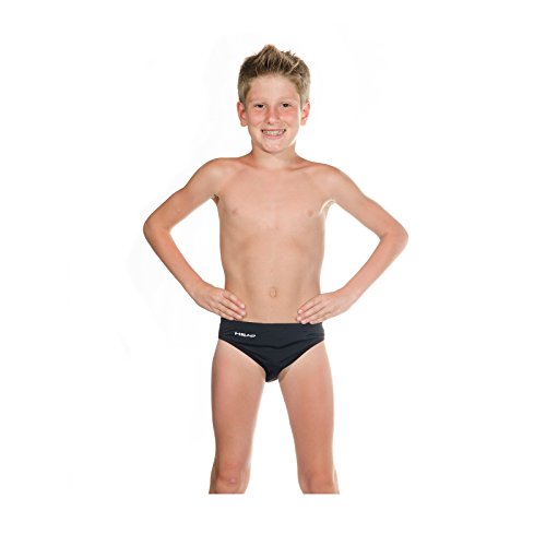 Head SWS Solid 5 JR. PBT - Bañador para niño, Color Negro, Talla 3