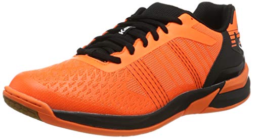 Kempa Attack Three Contender, Zapatillas de Balonmano Unisex Adulto, Naranja (Orange Frais/Noir 06), 43 EU