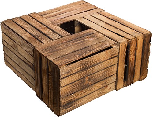 Kistenkolli Altes Land Juego de 4 Massive Fruta (Manzana Caja Vino Caja de Madera Multiusos + + + 49 x 42 x 31 cm