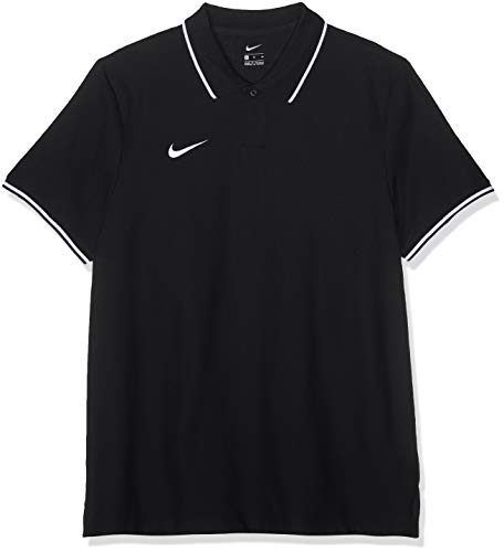 NIKE M Polo TM Club19 SS Camiseta de Manga Corta, Hombre, Black/(White), L