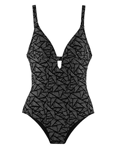 Protest Spell Traje de baño de una Pieza, Negro (True Black 290), 36 (Tamaño del Fabricante:S/36) para Mujer