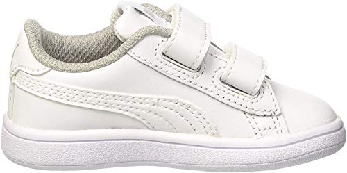 Puma Smash V2 L V Inf, Zapatillas Unisex Niños, Blanco White White, 24 EU