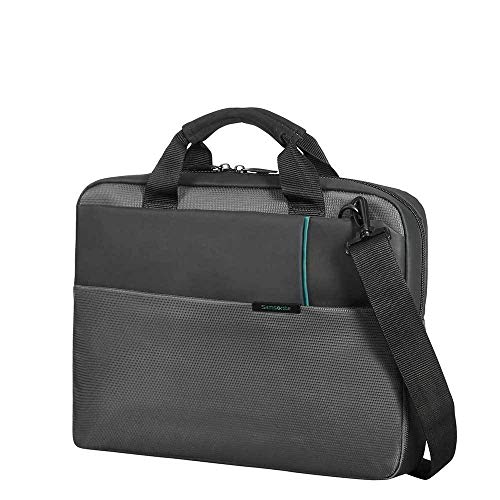 Samsonite Qibyte Office Case 14.1" Bolso Bandolera, 8.5 litros, Color Antracita