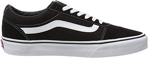 Vans Ward Canvas, Zapatillas Hombre, Negro ((Suede/Canvas) Black/White C24), 39 EU