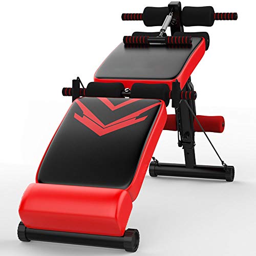 WMKEDA Fitness stool, Multifunción Banco de ejercicio plegable Junta supino Press de banca con mancuernas banco de levantamiento se incorpora el equipo de la aptitud Gimnasio en casa ,Work out at home