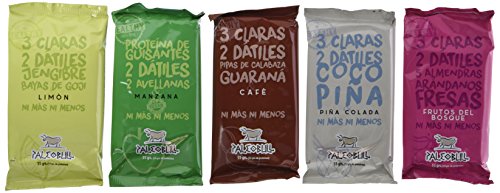 Barritas Energéticas Paleo 100% naturales - Altas en Proteína - Pack Ahorro 5 Sabores (15x55g)