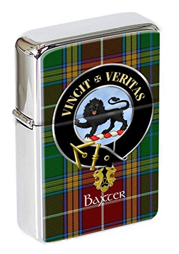 Baxter Clan Escocés Escudo Mechero con Tapa en una Lata de Regalo