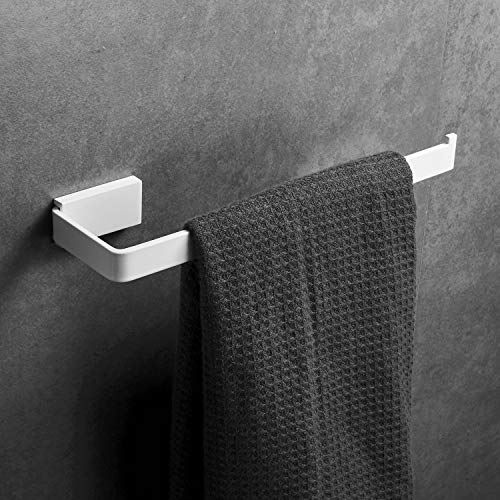 Beelee BA19905W - Toallero de Pared, Acero Inoxidable SUS304, diseño de Brazo Abierto, Barra Individual