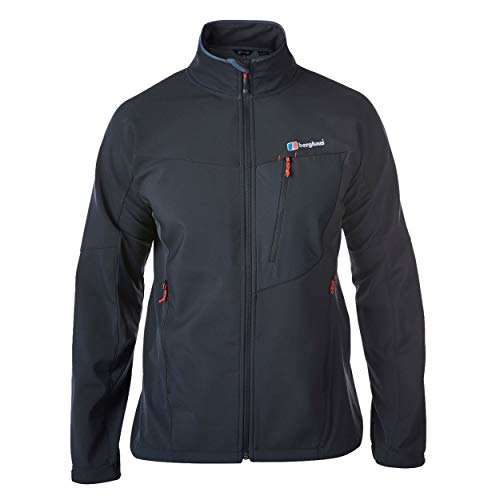 Berghaus Ghlas Softshell Jacket Chaqueta, Uomo, Black/Black, M