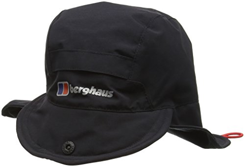 Berghaus Hydro Shell - Gorra con solapa impermeable para hombre, Sombrero, Unisex, color negro, tamaño S/M