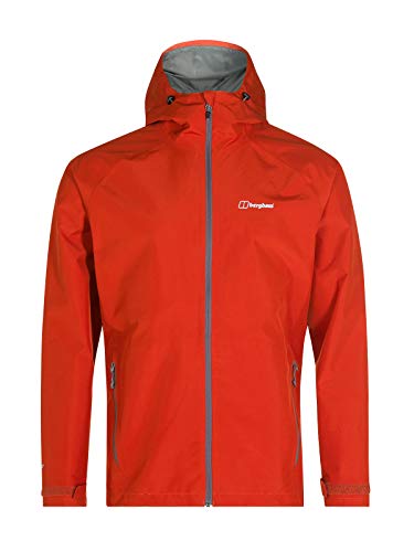 Berghaus Paclite 2 Chaqueta Entallada Impermeable, Hombre, Ketchup, XS