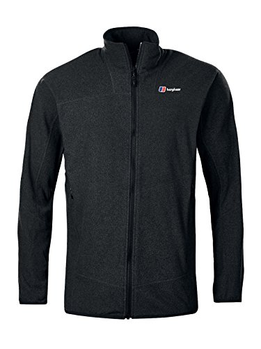 Berghaus Spectrum Micro 2.0 Chaqueta de Forro Polar con Cremallera Completa, Hombre, Jet Black Marl, M