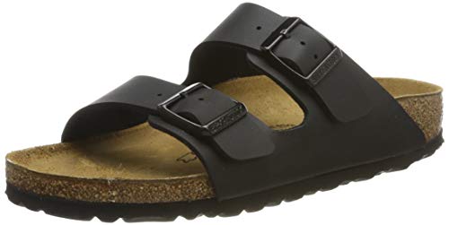 Birkenstock 51793 - Sandalias con hebilla unisex, Negro, 42 (estrecho)