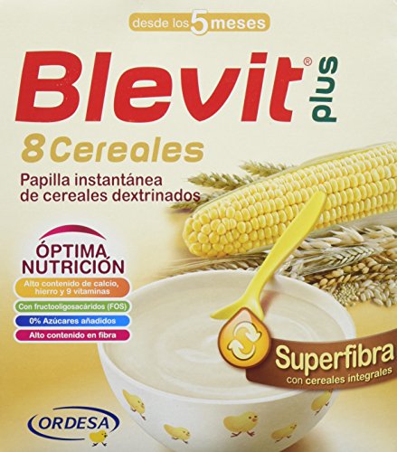 Blevit Plus Superfibra 8 Cereales, 1 unidad  600 gr. A partir de los 5 meses