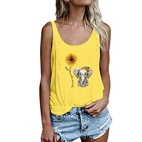 Bluelucon camisetas mujer Mujer Tallas Grandes Tops Verano Impreso Casual Tops Mujer Blusa De Manga Corta Casual Camiseta Sin Mangas Verano T T Camisa Blusa