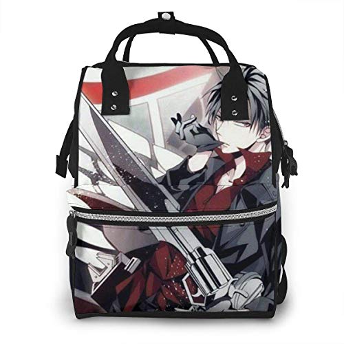 Bolsa de pañales Attack On Titan Eren Jäger Mommy bolsa de bebé, multifunción, gran capacidad, mochila de viaje