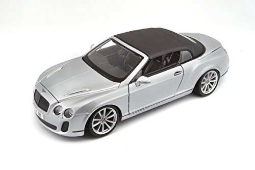 Burago-18-11037 Bburago Bentley Continental, Color Plateado, 0.054 (2043129)