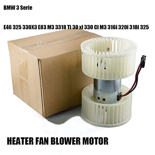 CGHDSF 64119071946 Calentador de Ventilador Ventilador Motor VOOR 3 Serie E46 325 330X3 E83 M3 3,318 Ti 30 XI 330 Ci M3 316I 320I 318I 325,Blanco