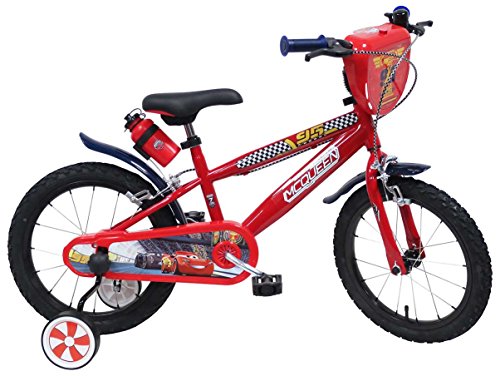 Disney - Bicicleta de niños, 16", diseño Lightning McQueen de Cars