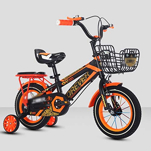 DT La Nueva Bicicleta para niños 12/14/16 Pulgadas Niño y niña Coche Bicicleta Niño Coche 3-4-5-6-7 años (Color : Orange, Tamaño : 16 Inches)