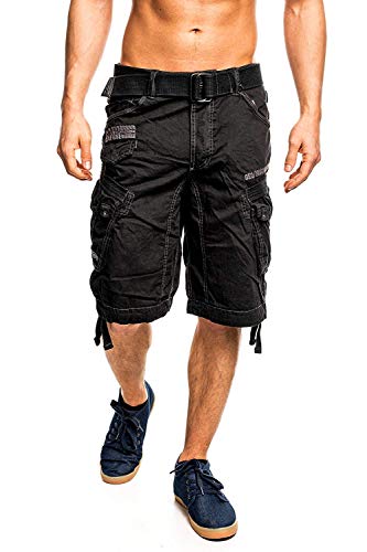 Geographical Norway People - Pantalón corto para hombre Negro
 L