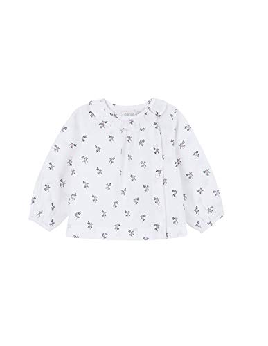 Gocco Camisa Estampada Flores Blusa, Blanco (Blanco WA), 86 (Tamaño del Fabricante:12/18) para Bebés