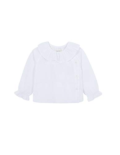 Gocco Camisa PLUMETI Blusa, Blanco (Blanco WA), 86 (Tamaño del Fabricante:12/18) para Bebés