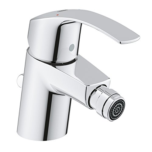 Grohe Eurosmart - Grifo de bidé con vaciador automático, tecnología Grohe EcoJoy, tamaño S, con limitador ecológico de caudal (32929002)