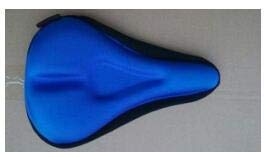 Guillala - Funda de gel para sillín de bicicleta (silicona, transpirable, cómodo, antideslizante, para sillín de bicicleta de montaña, bicicleta de carretera, color negro, GUILLALA-1017267LHE, azul