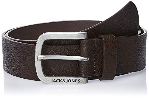 JACK & JONES Jacharry Belt Noos Cinturón, Marrón (Black Coffee Black Coffee), 90 para Hombre