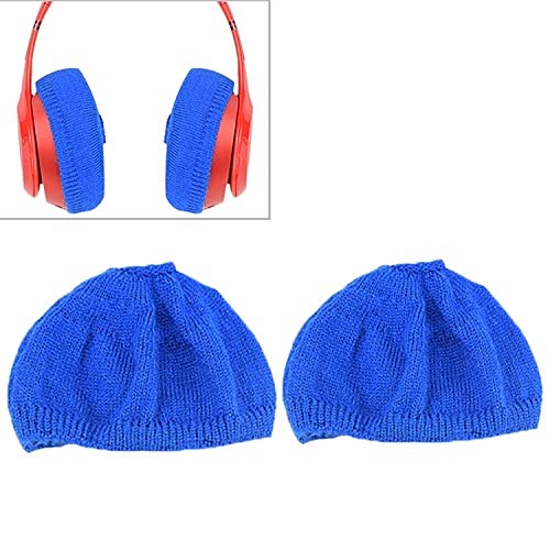 Leluckly1 Satisfaga su Vida cómoda y Saludable. 2 PCS Caja Protectora de Punto de Auriculares a Prueba de Polvo for Beats Solo2 / Solo3, Simple y práctico (Negro) (Color : Blue)