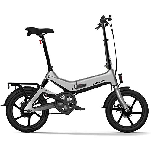 Lixada Bicicleta Eléctrica Plegable de 16 Pulgadas con Asistencia Eléctrica Bicicleta Ciclomotor E-Bike 55 - Rango de 65 km