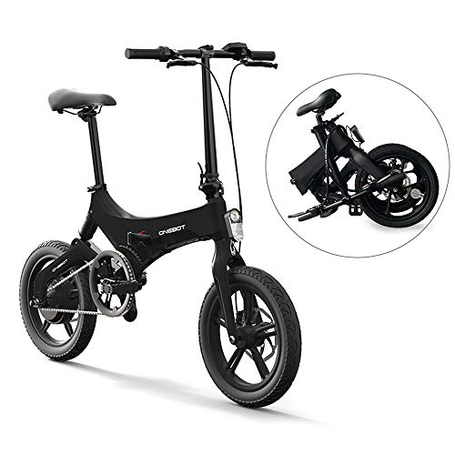 Lixada Bicicleta Eléctrica Plegable de 16 Pulgadas Power Assist Ciclomotor Bicicleta Eléctrica E-Bike 250W Motor y Frenos de Disco Duales