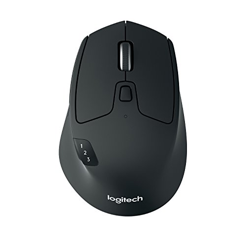 Logitech M720 Triathlon Ratón Inalámbrico, Multi-Dispositivo, 2,4 GHz o Bluetooth Receptor Unifying, 1000 DPI, 8 Botones, Batería 24 Meses, Portátil/PC/Mac/iPad OS, color Negro