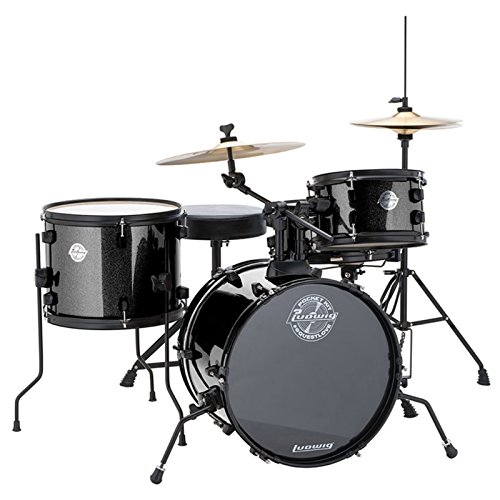 Ludwig LC178X Pocket Kit Black Sparkle - Set de batería enfocado para niños