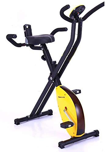 MRXW Bicicletas de Ejercicio de Bicicleta de Ejercicios en Bicicleta de Ejercicio en casa Spinning cojín Interior Suave con Respaldo, Herramienta Plegable aparatos de Ejercicios Plegable