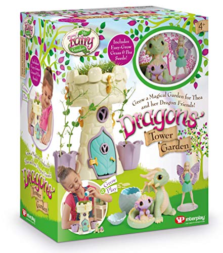 My Fairy Garden- Dragon'S Tower Garden Jardín de Hadas, Multicolor (Interplay UK Ltd FG408)