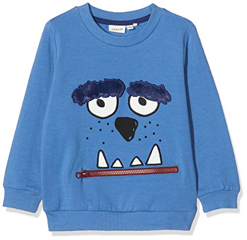 NAME IT NMMOLTI LS Light Sweat BRU Sudadera, Azul (Dutch Blue Dutch Blue), 18 Meses para Bebés