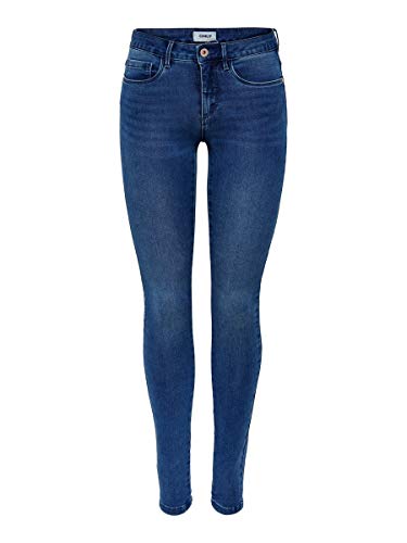 Only onlROYAL REG SKINNY JEANS PIM504 NOOS - Vaqueros Mujer, Azul (Medium Blue Denim), Talla alemana: 36/L30 (Talla fabricante: S)