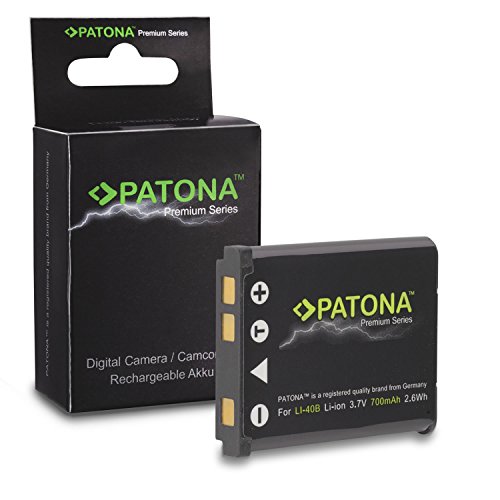 PATONA Premium Bateria compatible con Olympus Li-40B, Li-42B / Casio NP-80, NP-82 / Fujifilm NP-45 / Kodak KLIC-7006, LB-012 /Nikon EN-EL10 / Pentax D-Li63, D-Li108