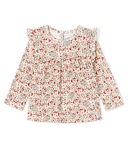 Petit Bateau Blouse Ml_5030302 Blusa, Multicolor (Marshmallow/Multico 02), 95 (Talla del Fabricante: 12M/74centimeters) para Bebés