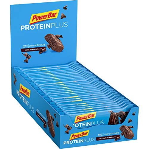 Powerbar Protein Plus Low Sugar Chocolate Brownie - Barritas Proteinas con Bajo Nivel de Azucar - 30 Barras 1005 g