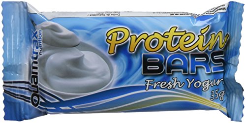 Quamtrax Nutrition Caja Protein Bars, Sabor de Yogurt - 32 Barritas