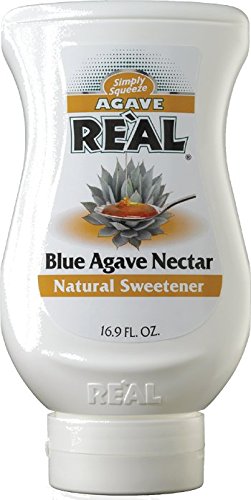 Reàl Endulzante 100% Natural de Agave Nectar Blù Procedente de México Uso en la cocina en postres para postres helados y preparación de cócteles y bebidas - 1 x 500 ml.