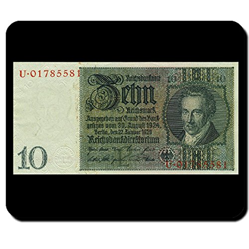 Reich Mark Reich Banco de direktorium Ordenador Pago Medio Dinero Billete Alemania – Alfombrilla para ratón Mousepad Ordenador Laptop PC # 9932