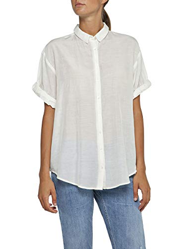 REPLAY W2212 .000.83038 Blusa, Blanco (Off White 11), Medium para Mujer